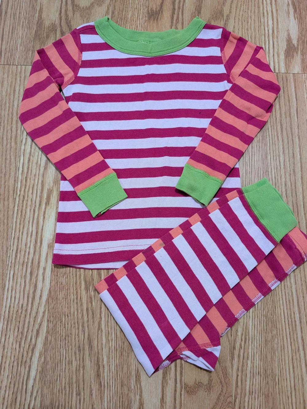 Hanna Andersson Girls Long Sleeve Pajama bundle 100 4T